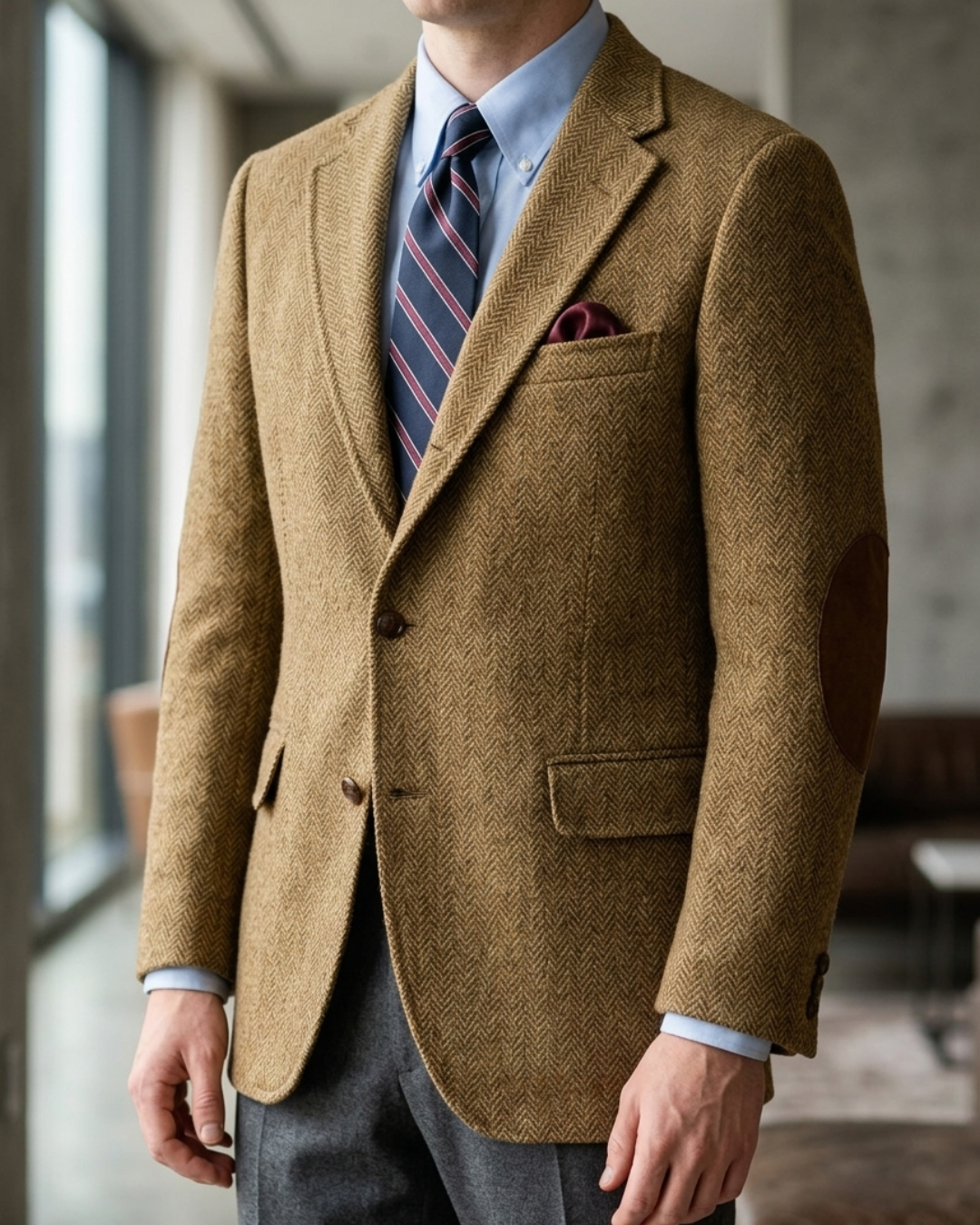Calder Herringbone Blazer