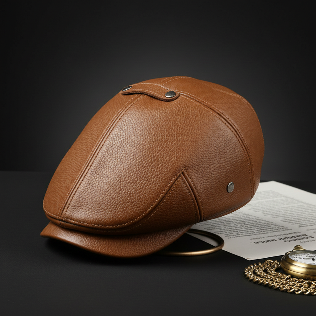 Caldwell Full Grain Leather Cap