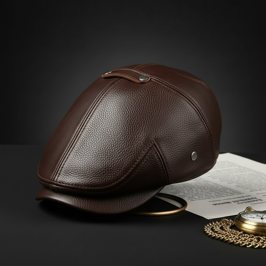 Caldwell Full Grain Leather Cap