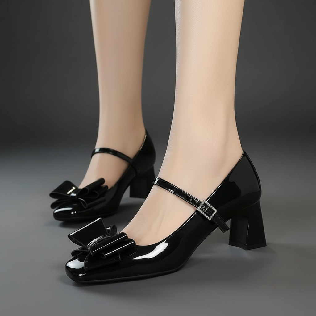 Carmine Bow Heels