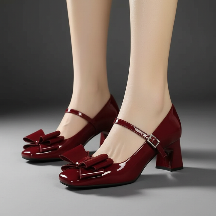 Carmine Bow Heels