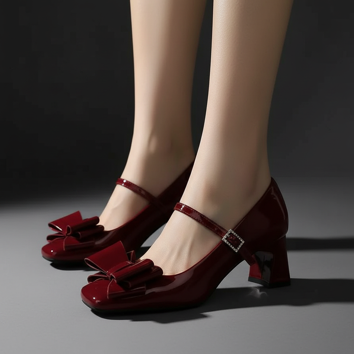 Carmine Bow Heels