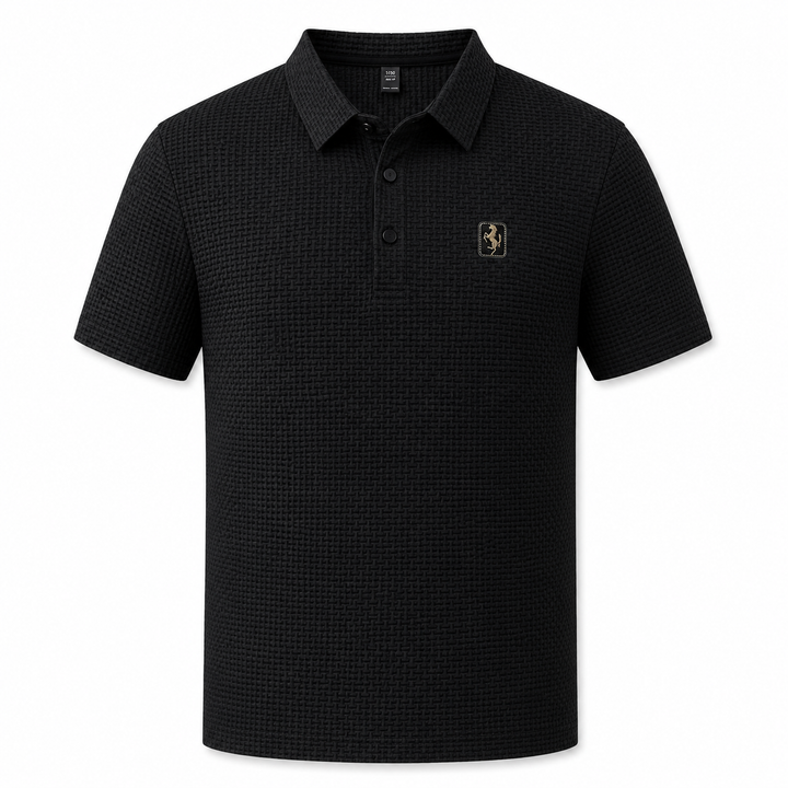 Cavalliere Waffle Knit Polo