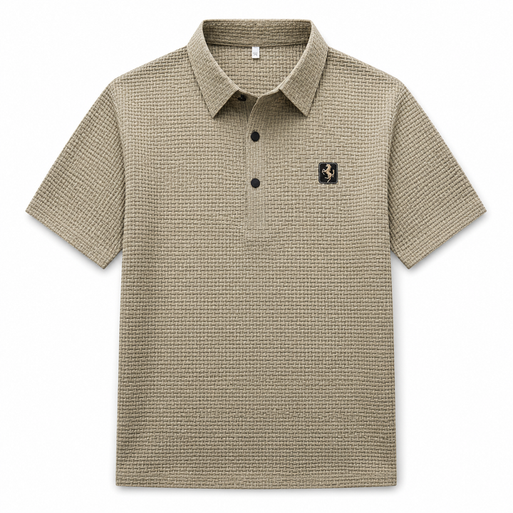Cavalliere Waffle Knit Polo