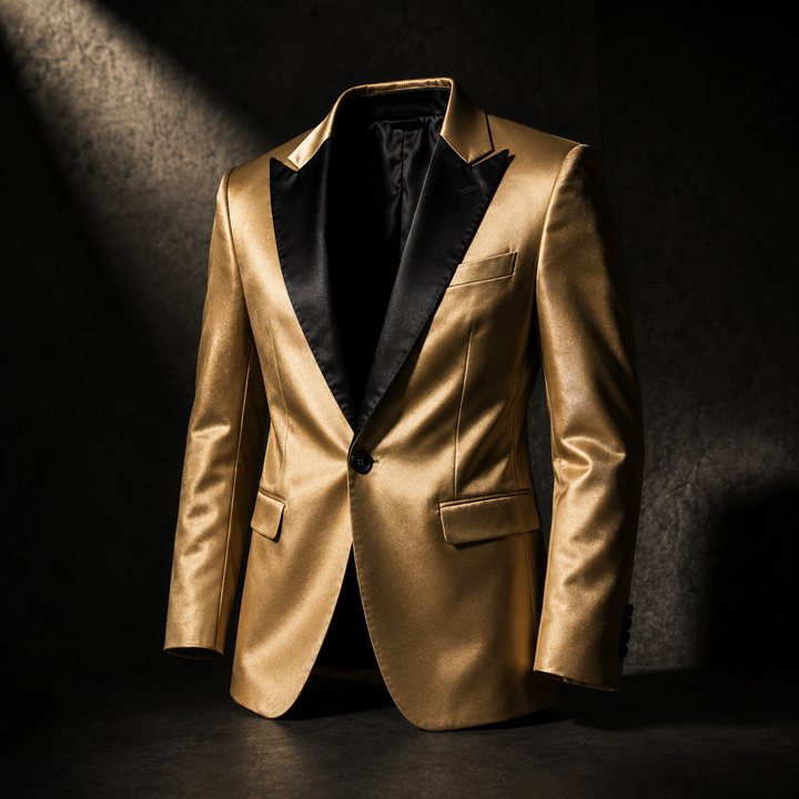 Sipario Satin Peak-Lapel Tuxedo Blazer