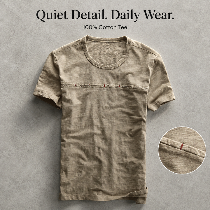Sawtooth Cotton Tee