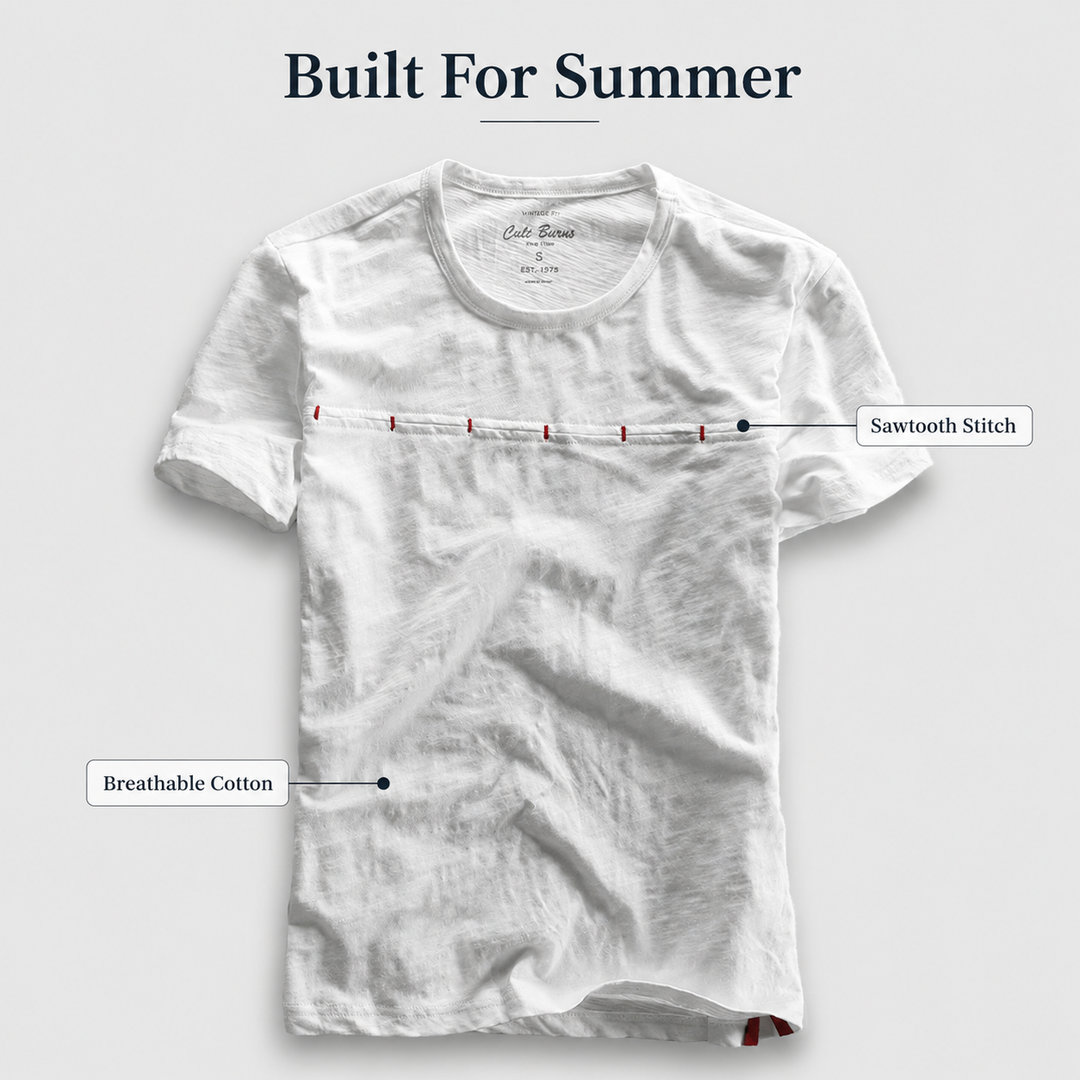 Sawtooth Cotton Tee