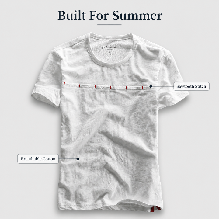 Sawtooth Cotton Tee