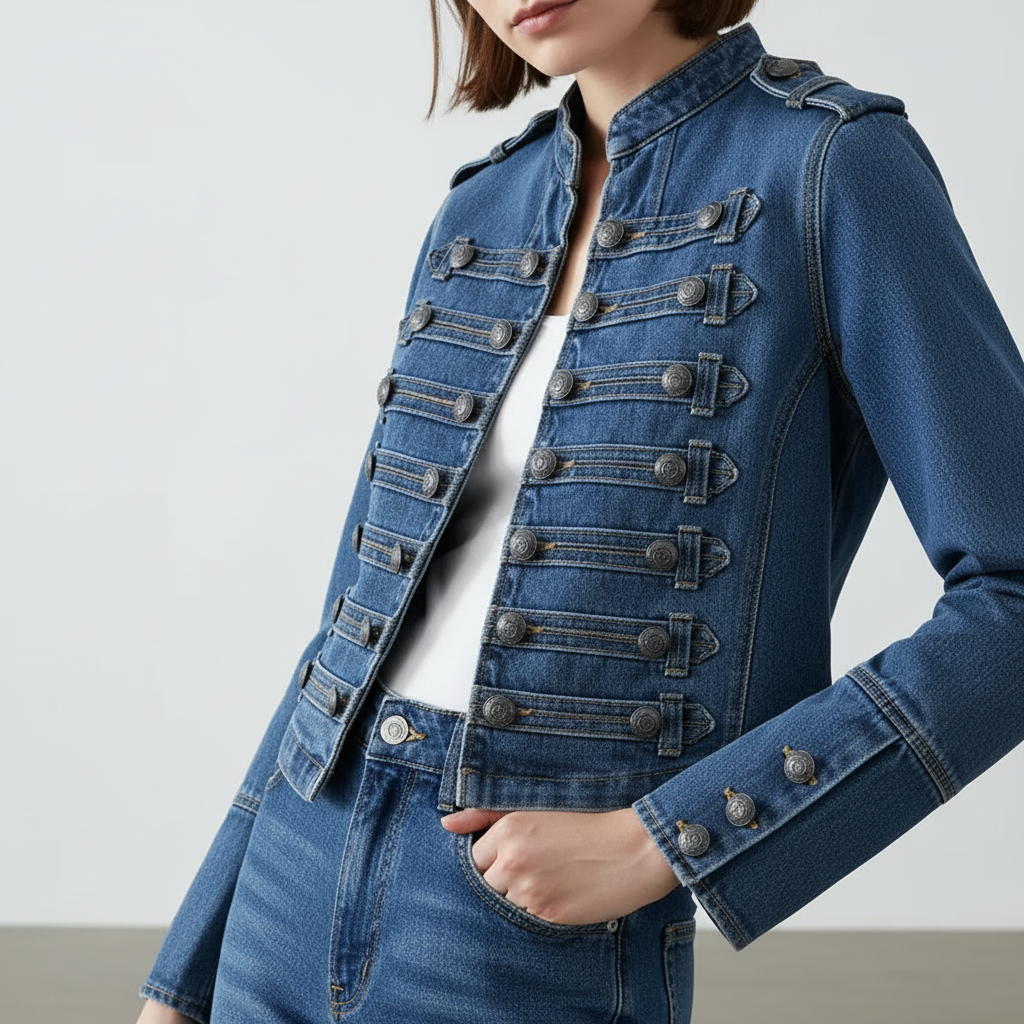 Cadence Cropped Denim Jacket
