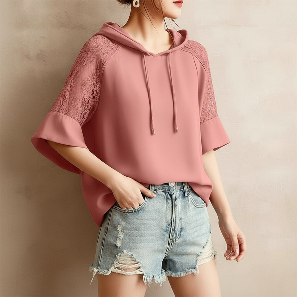 Evelina Lace Hoodie