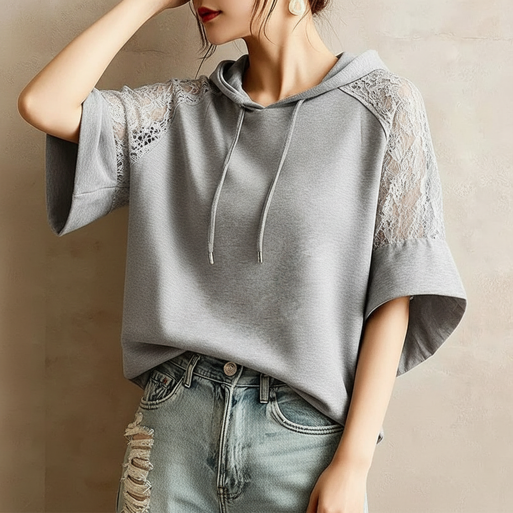 Evelina Lace Hoodie