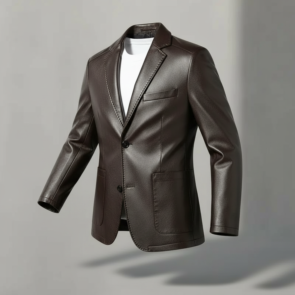 Everett Leather Blazer