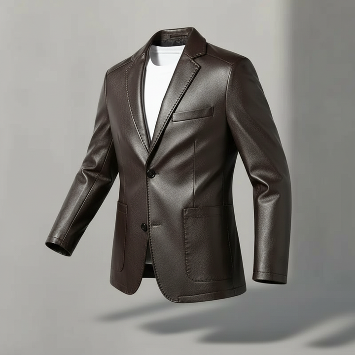 Everett Leather Blazer