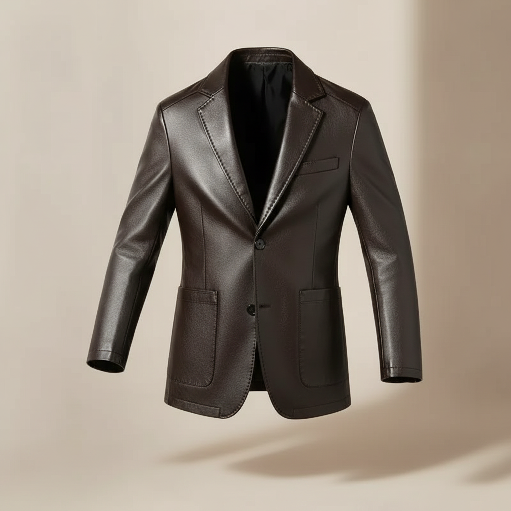 Everett Leather Blazer