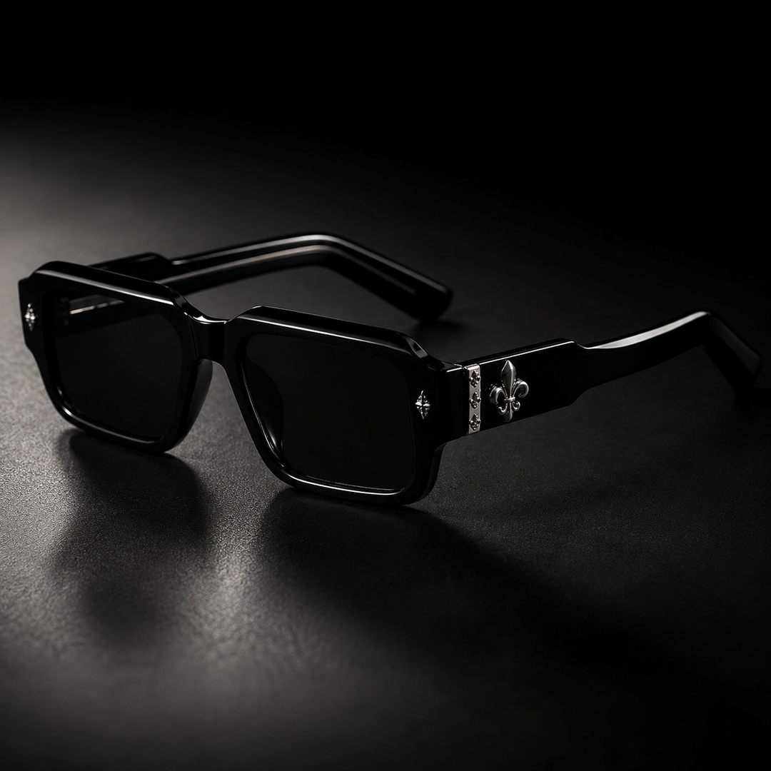 Fleur Crest Square Sunglasses