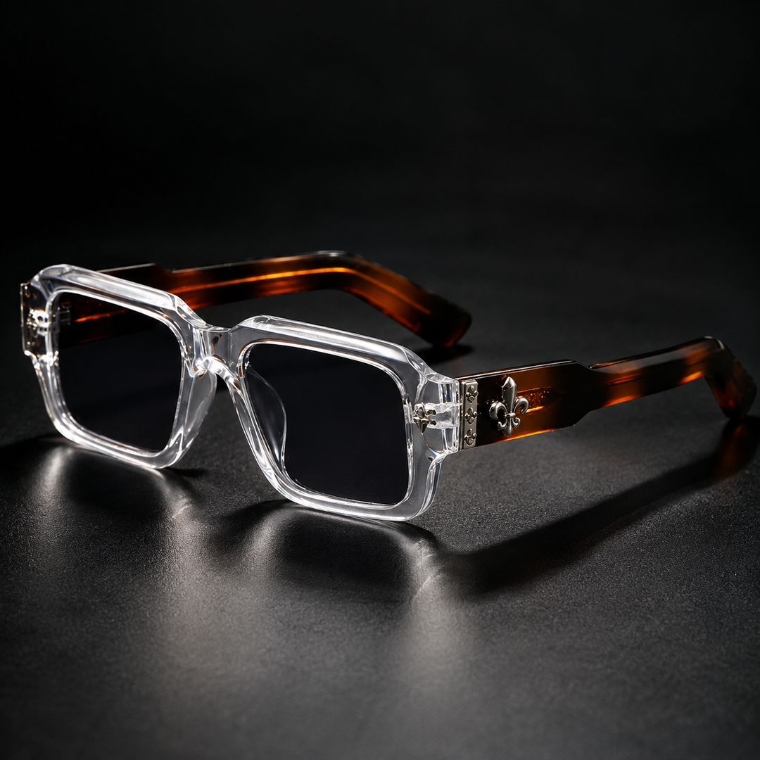Fleur Crest Square Sunglasses