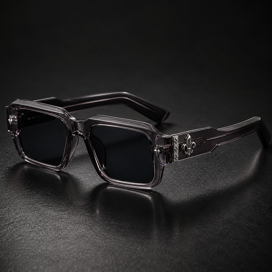 Fleur Crest Square Sunglasses