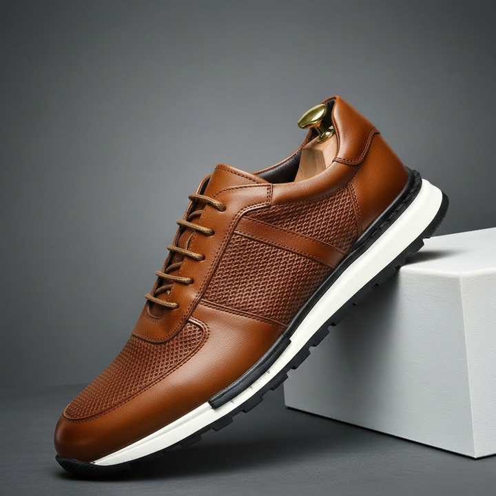 Firenze Woven Leather Sneakers