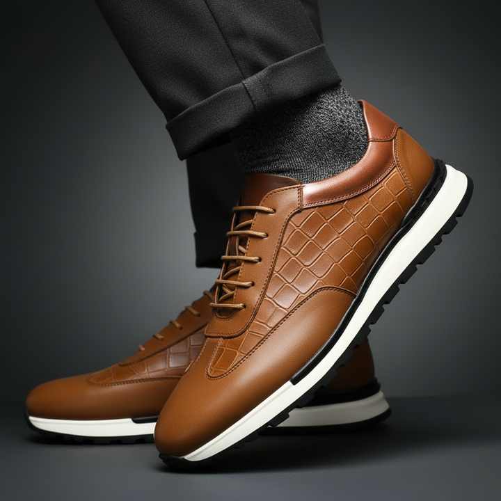 Firenze Grid Leather Oxfords