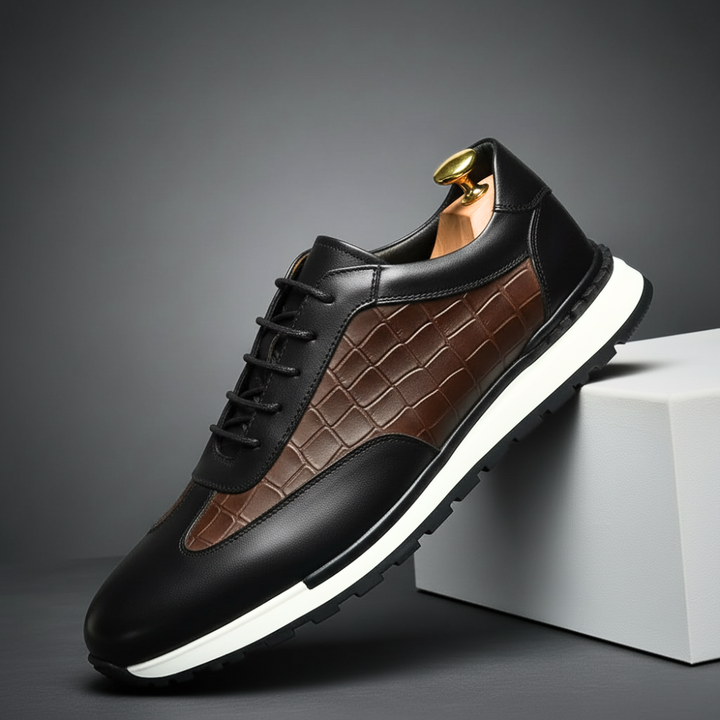 Firenze Grid Leather Oxfords