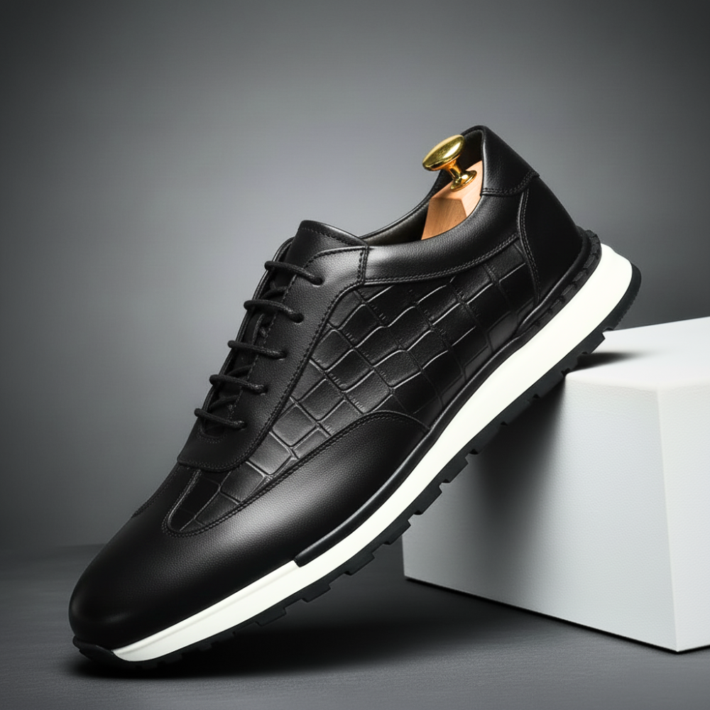 Firenze Grid Leather Oxfords