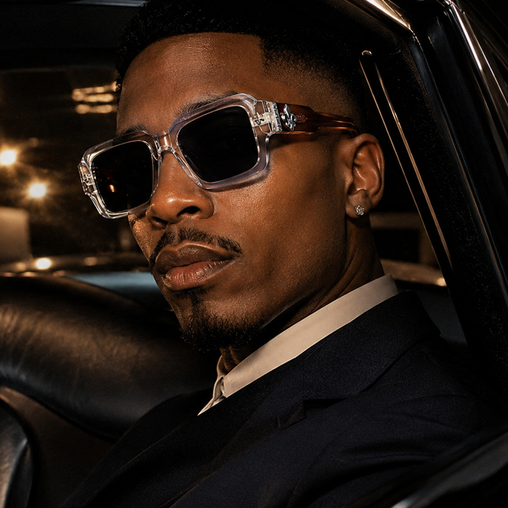 Fleur Crest Square Sunglasses