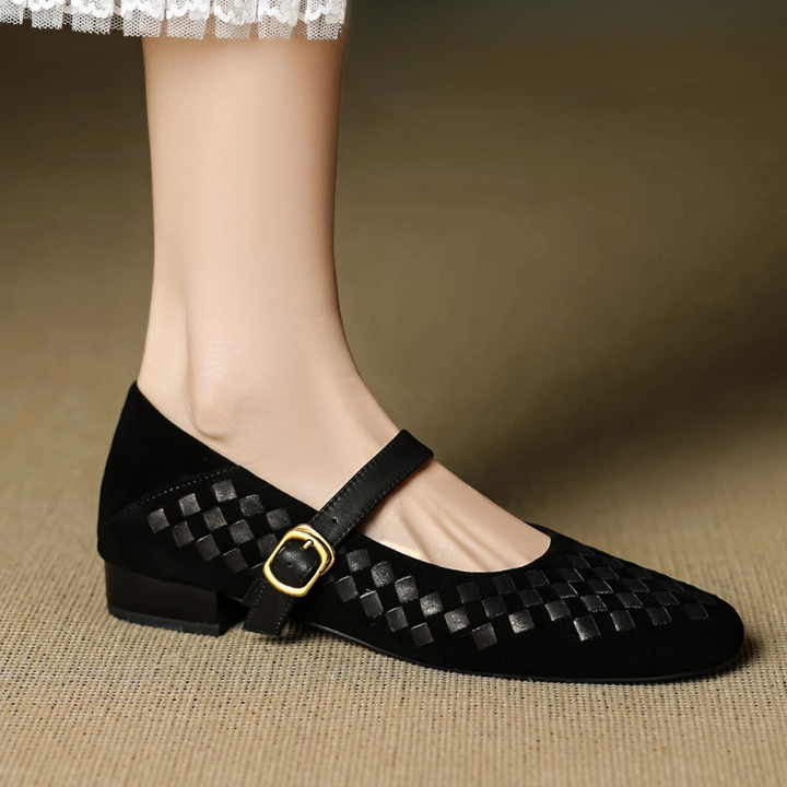Florentina Woven Leather Pumps