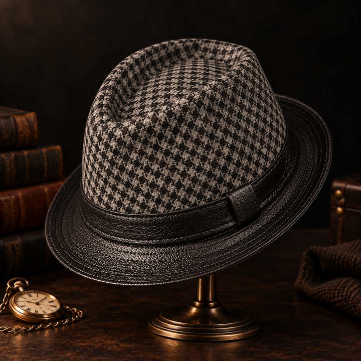 Foundry Houndstooth Fedora