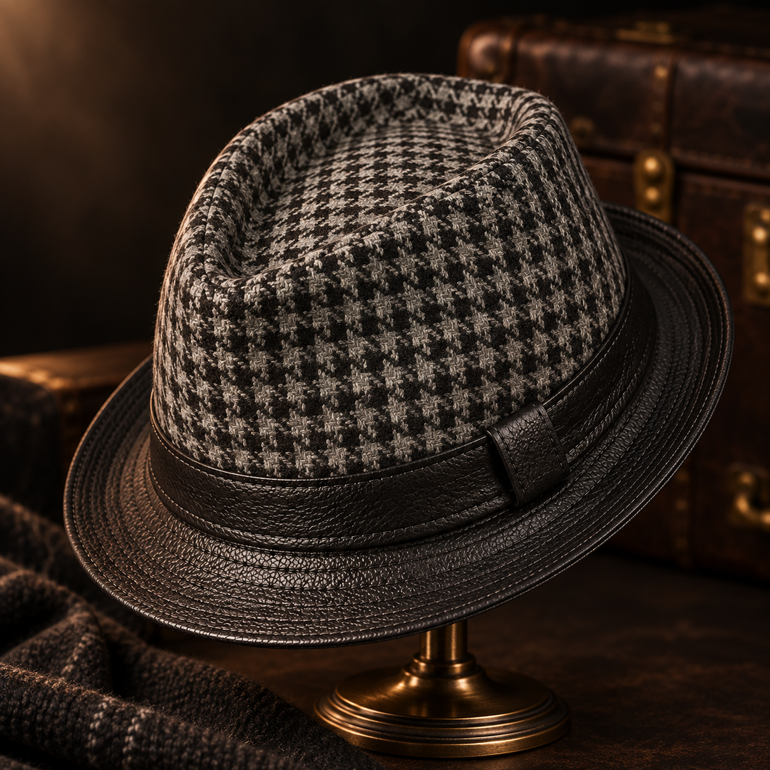 Foundry Houndstooth Fedora