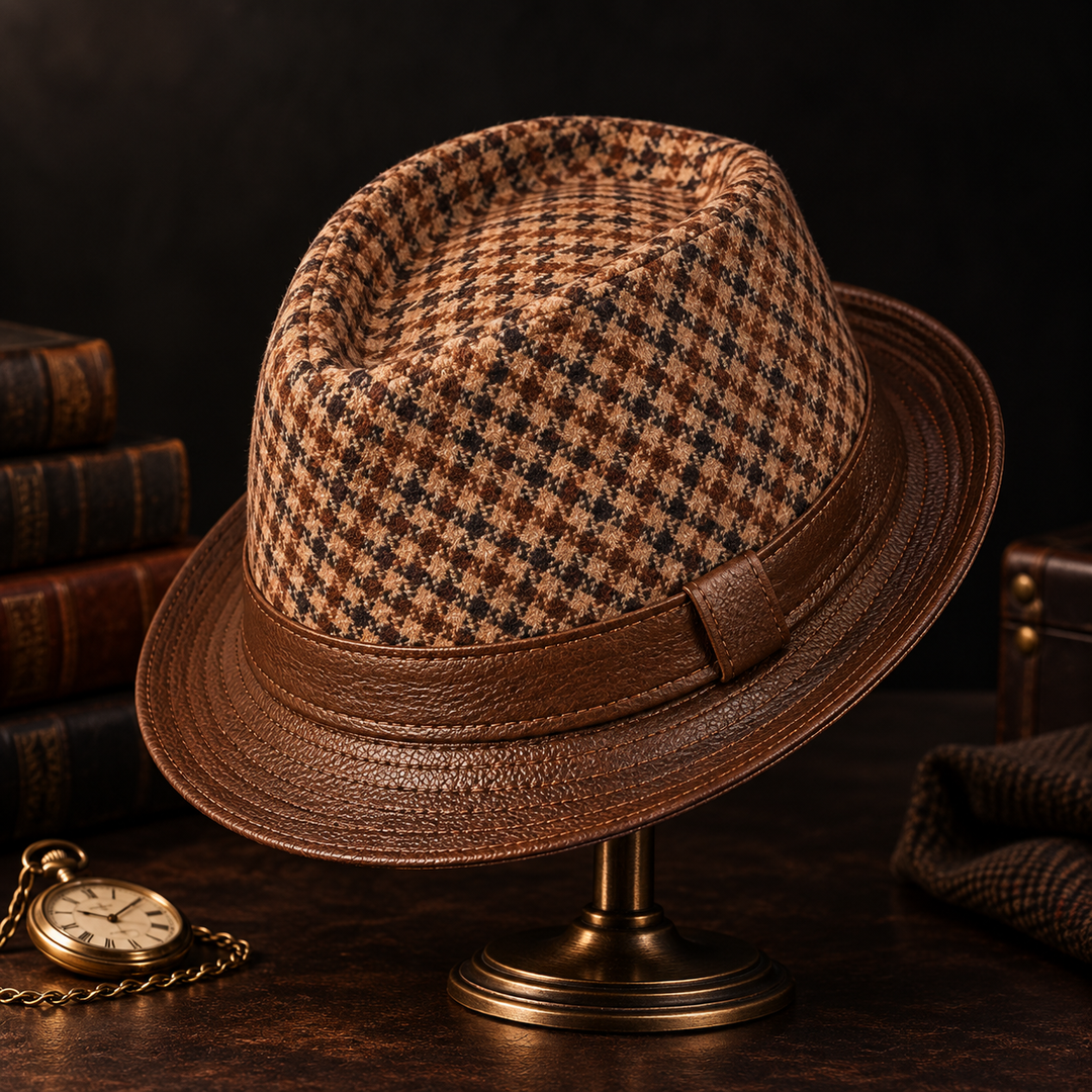 Foundry Houndstooth Fedora