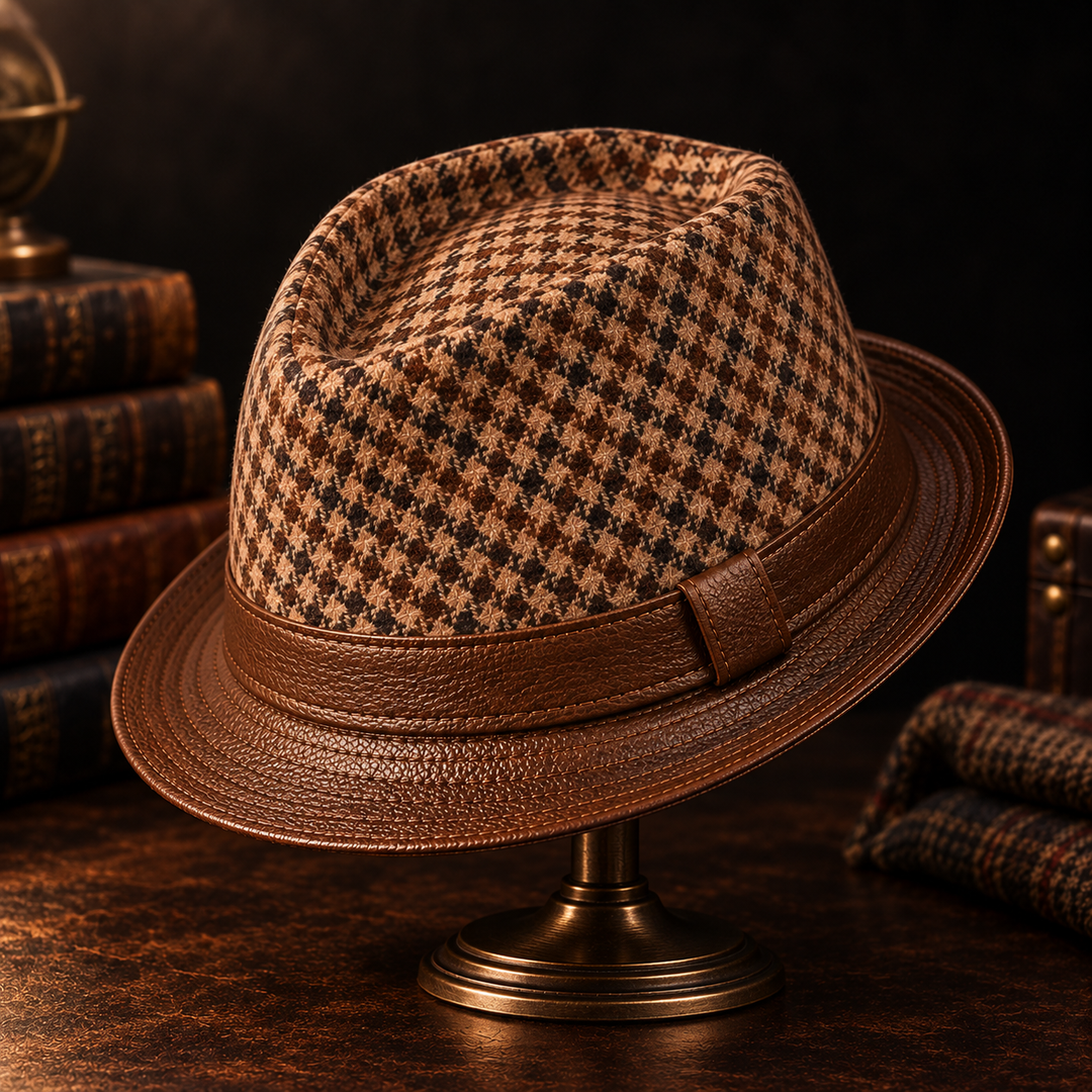 Foundry Houndstooth Fedora