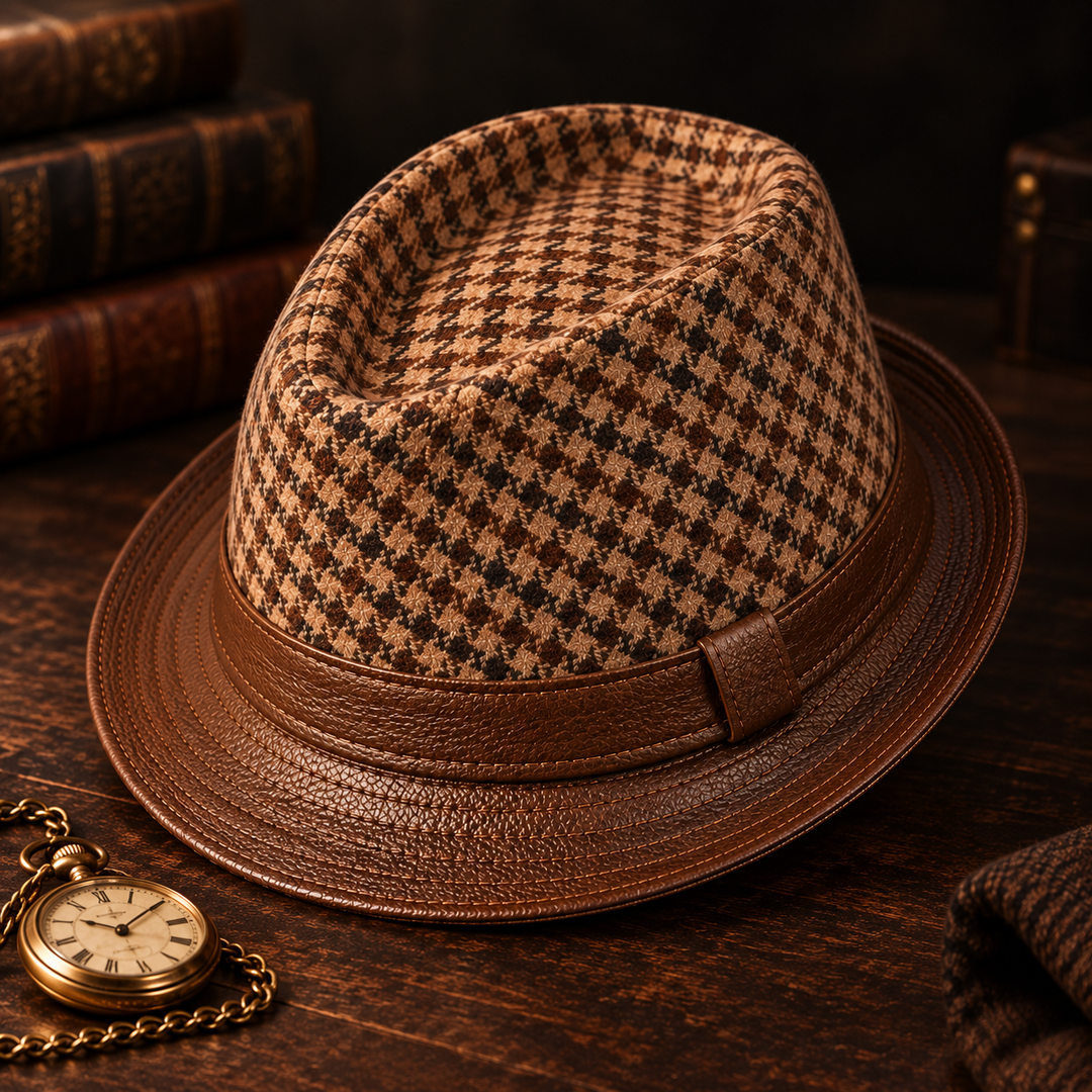Foundry Houndstooth Fedora