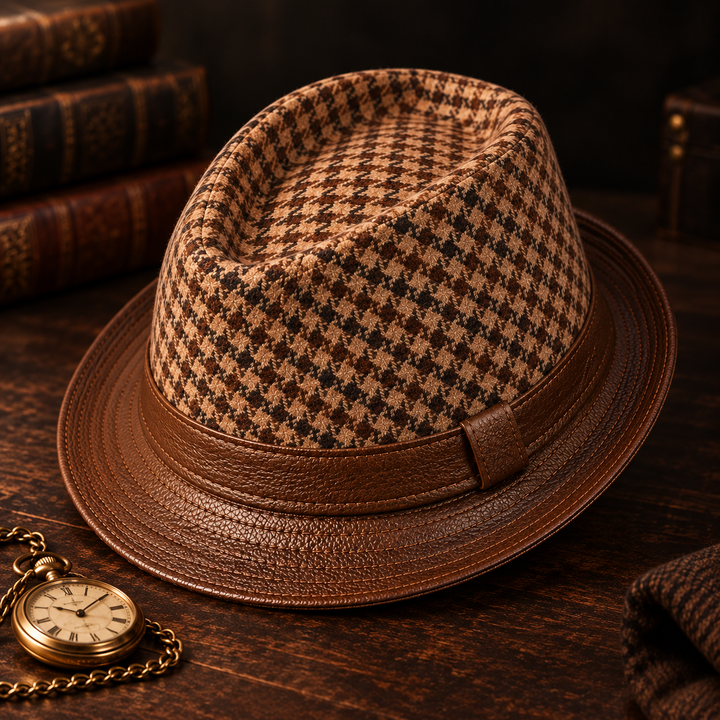 Foundry Houndstooth Fedora