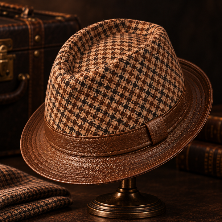 Foundry Houndstooth Fedora