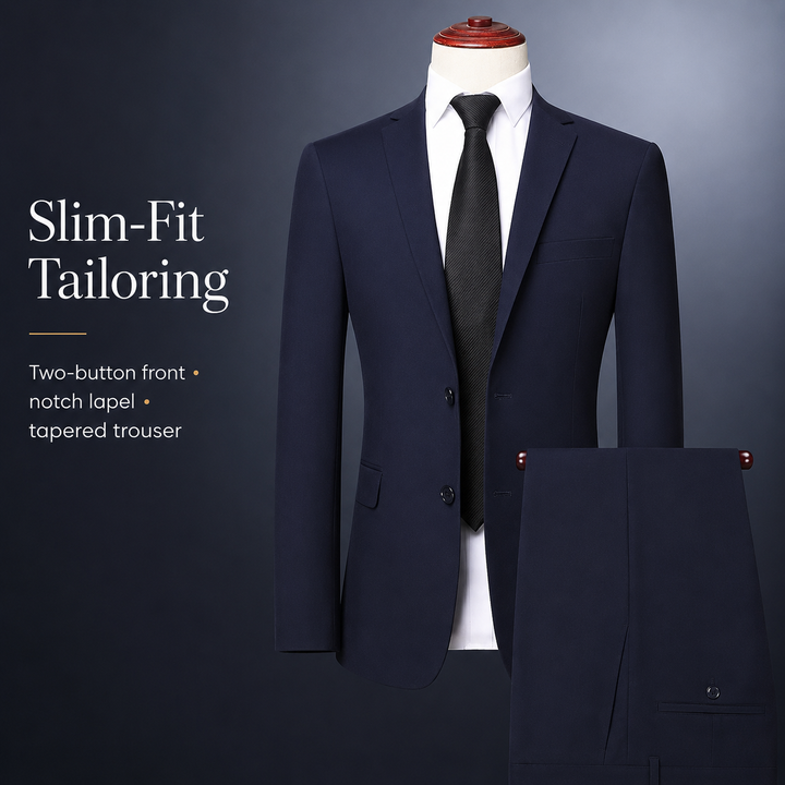 Halston Notch Lapel Suit