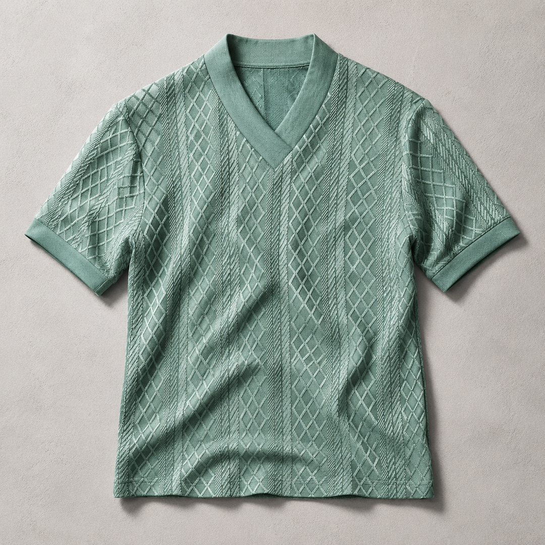 Lattice V-Neck Tee