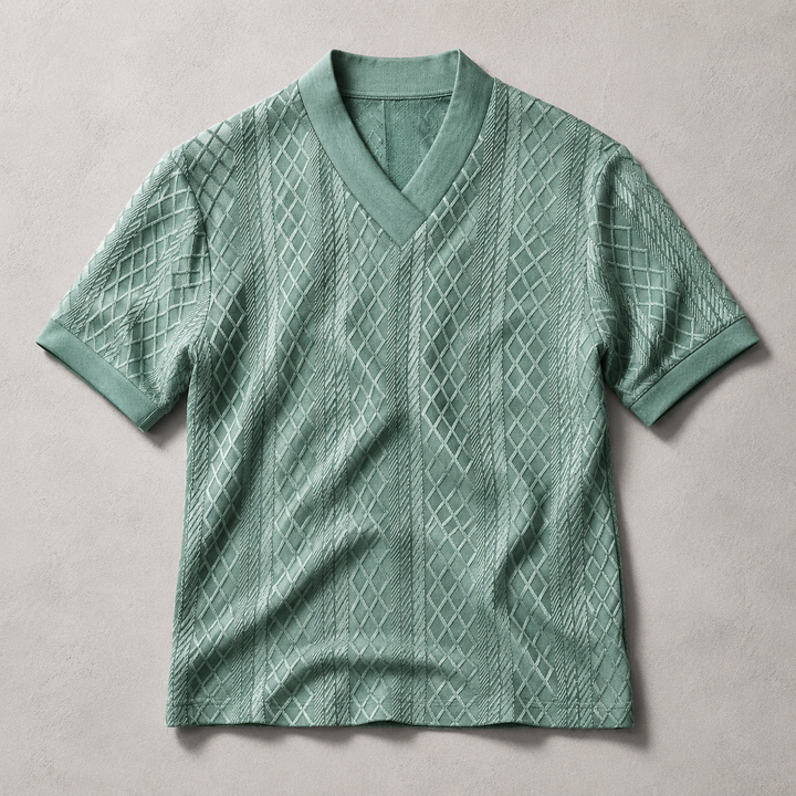 Lattice V-Neck Tee
