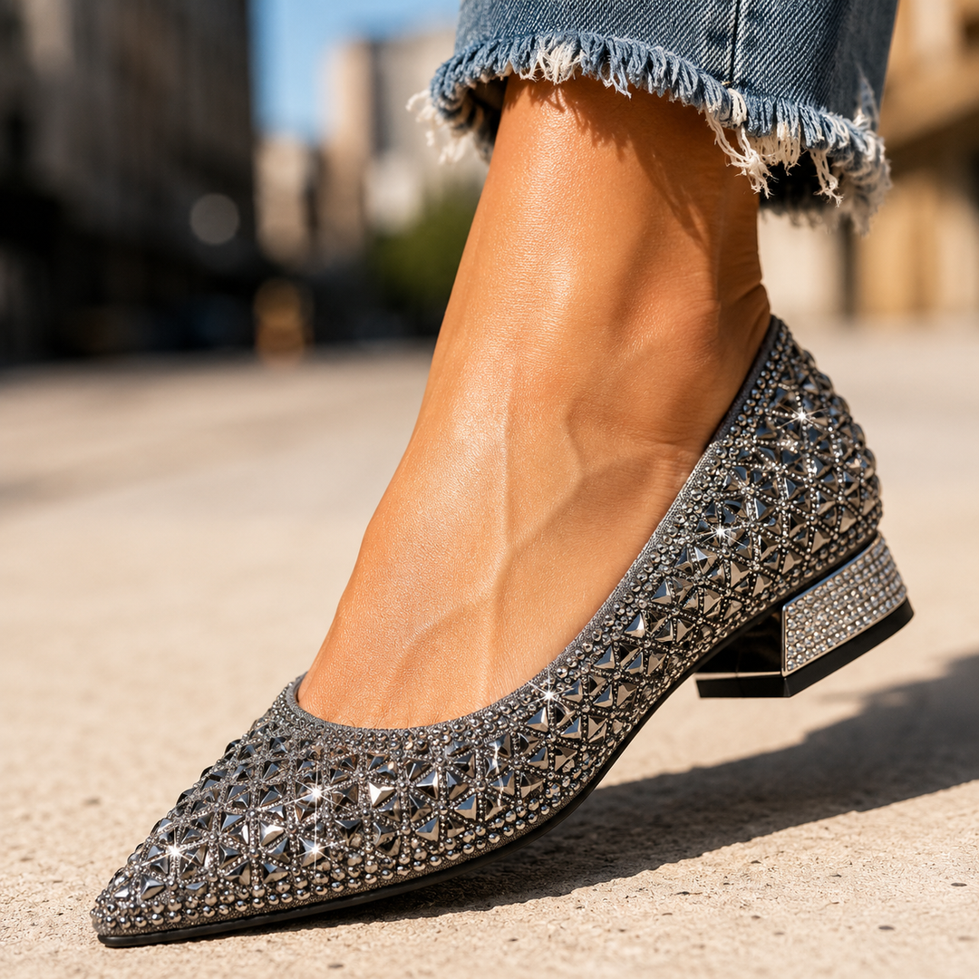 Nebula Crystal Ballet Flats