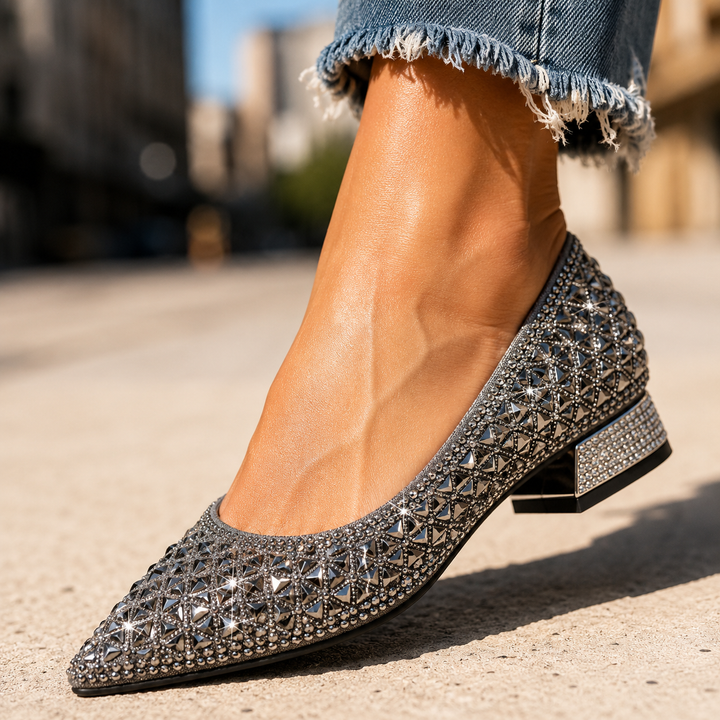 Nebula Crystal Ballet Flats