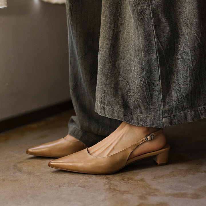 Aeris Leather Slingbacks