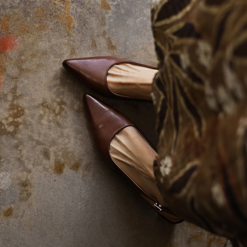Aeris Leather Slingbacks