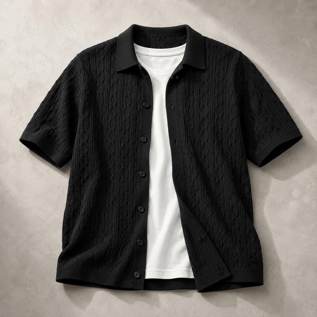 Portofino Cable Knit Polo