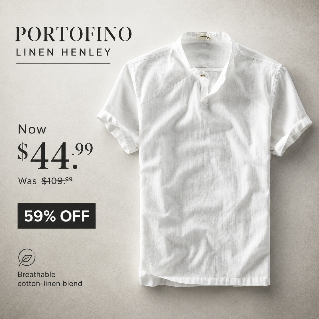 Portofino Linen Henley