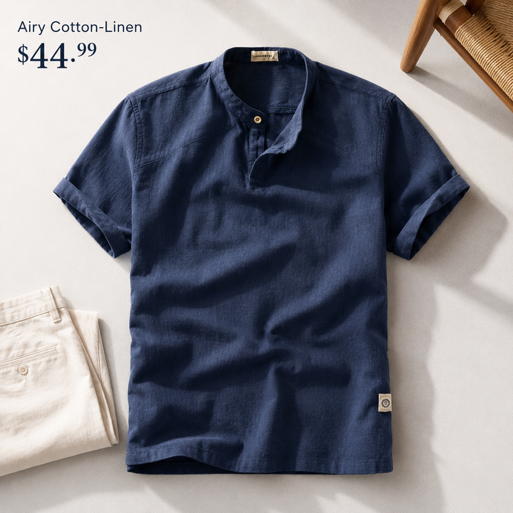 Portofino Linen Henley