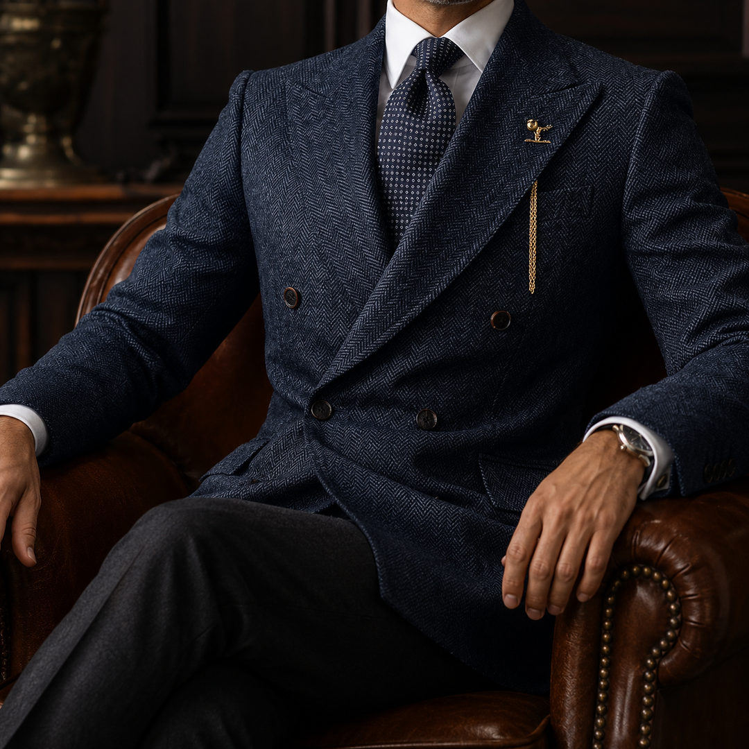 Prescott Herringbone Blazer