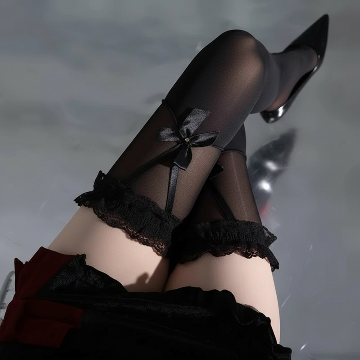 Ribbon Kiss Pantyhose