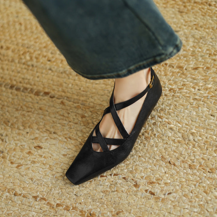 Lucera Leather Flats