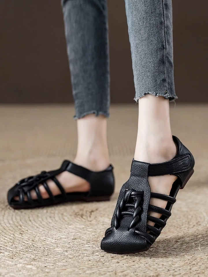 Intrecci Braided Leather Sandals