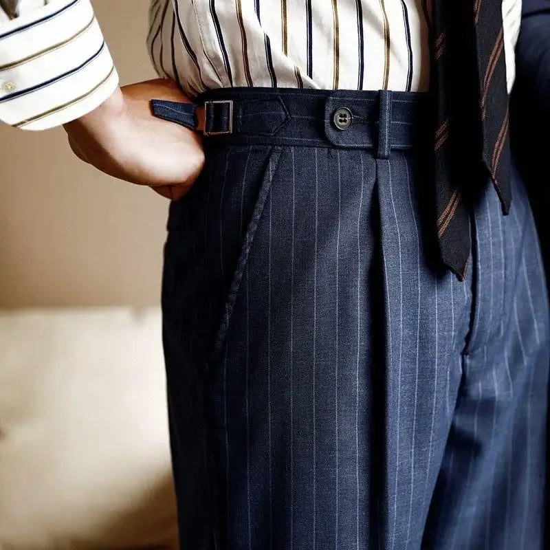 Vittorio Pinstripe Trousers