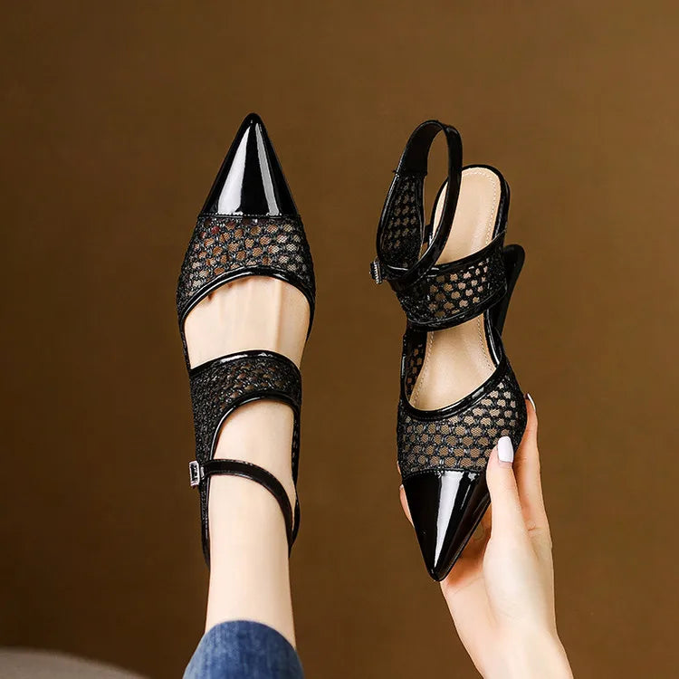 Marquesa Leather Slingbacks